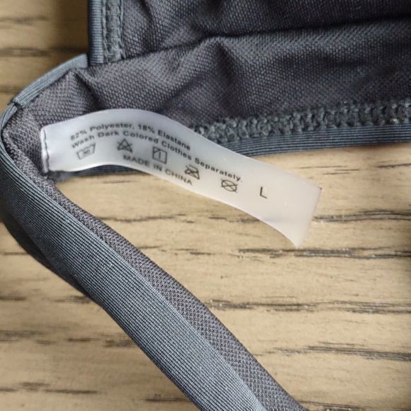 Black Bikini Padded with Adjustable Straps Shein Size L NEW - Picture 6 of 11